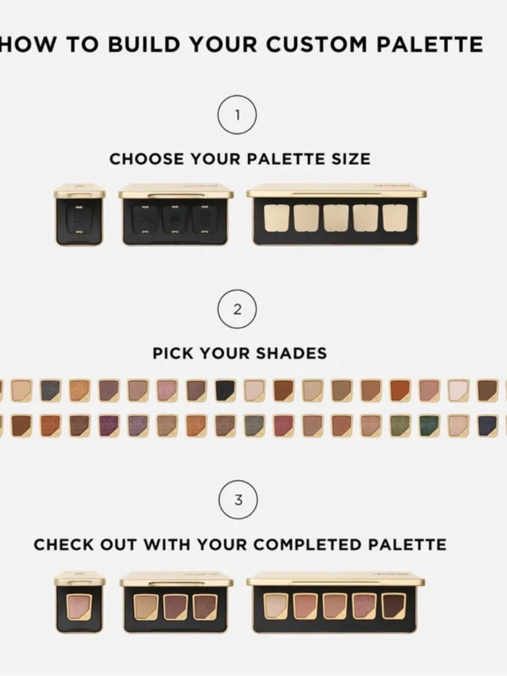 🆕✅HOURGLASS CURATED 5 Pan Palette comes with 5 shadows pictured